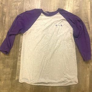 Be you , barbell, Raglan T-shirt, size large